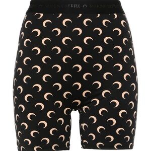Marine Serre crescent moon print short